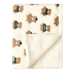 Filtar Swaddling Winter Fleece varm täcke för född sängkläder baby swaddle wrap flanell lamm mjuk baby barnvagn filt manta bebe 231129