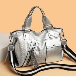 Evening Bags Women Leather Handbags 2023 Winter Luxury Large Capacity Ladies Shoulder Messenger Bag Designer Female Crossbody Tote Bolsa