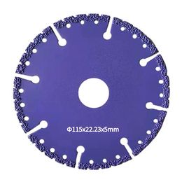 Zaagbladen Vacuum Brazed Diamond Saw Blade MultiPurpose Cutting Disc 115/125/150mm For Steel Metal Stone Iron Rebar Plastic PVC Drywall
