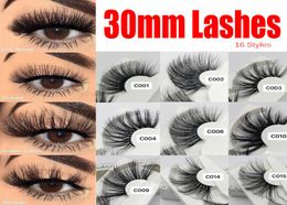 Long Length 2530mm 100 Real Mink Eyelashes False Eyelashes Crisscross Natural Fake lashes Makeup 3D Mink Lashes Extension Eyelas3872393