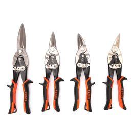 Screwdrivers New quality Cutting Scissors Hand Tool Straight Curved Aviation Tin Snip Sheet Metal Shear