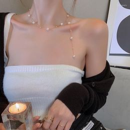 Pendant Necklaces Simple Long Pearl Necklace Dream Versatile