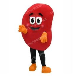 Adult Size red kidney Mascot Costumes Halloween Cartoon Character Outfit Suit Xmas Outdoor Party Festival Dress Promotional Advertising Clothings