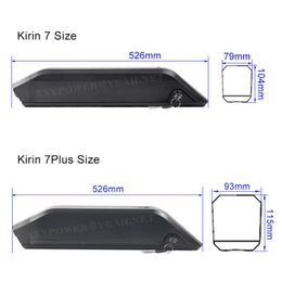 48V ebike Battery 17.5Ah 21Ah Side Open Reention KIRIN Ebike Electric Bicycle Battery 52V 17.5Ah 20Ah For iSOOYU ebike