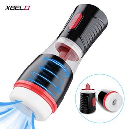 Sex Toy Massager Automatic Male Powerful Sucking Machine Tongue Licking Stimulation Blowjob Toy for Men