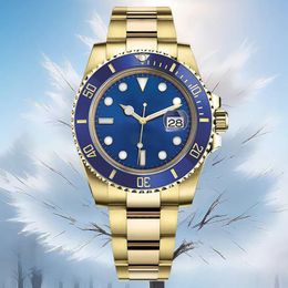 Mens Designer Watches Gold Watch Ceramic bezel 40mm sapphire Waterproof Luminous Dial 8215 Automatic Sliding Movement Stainless Steel watch with box dhgate montre