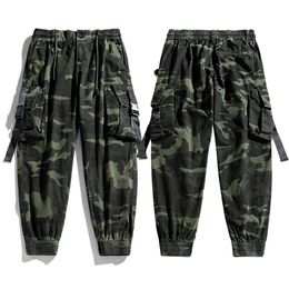 Pants Camouflage Cargo Pants Men Fashion Clothing Military Camo Pants Autumn High Street Japan Style Hip Hop Plus Size Trousers 2022