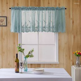 Curtain Modern Lace Jacquard Window Hem Coffee Short For Cabinet Bedroom Small Fresh Kitchen