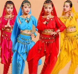 Stage Wear JUSTSAIYAN 5pcs Children Belly Dance Costume Child Dancing Sets Girl's Performance Clothing Dress For Kids