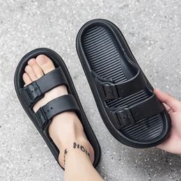 Slippers Summer Thick Soles Female To Wear The Korean Version Of Fashion Couples With Super Fire Beach Sandals Flip-Flops