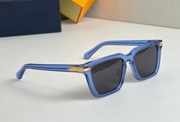 Blue Crystal Square Sunglasses for Men Sunnies Gafas de sol Designer Sunglasses Shades Occhiali da sole UV400 Protection Eyewear