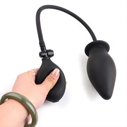 Sex Toy Massagers Inflatable Anal Plug Dildo Pump Butt Bdsm Toy Gay Prostate Massage for Anus Enlargement by