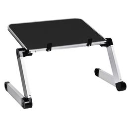 Aluminum Alloy Laptop Portable Foldable Adjustable Laptop Desk Computer Table Stand Tray Notebook Lap PC Folding Desk Table305B