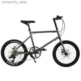Bikes 20 Inch Disc Brake Ultra-light Aluminium Alloy 8 Variab Speed Bicyc Portab Adult Travel Mini Road Bike Q231129
