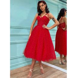 Red Short Prom Dresses A-Line Women Formal Dress Beach Evening Dresses Plus Size Reception Dress