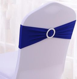 Chair Covers Spandex Lycra Wedding Chair Cover Sash Wedding Party sashe Decoration Colors Available