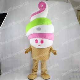 Halloween ice cream Mascot Costumes High Quality Cartoon Theme Character Carnival Adults Size Outfit Christmas Party Outfit Suit For Men Women