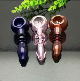 Smoking Pipes Aeecssories Glass Hookahs Bongs Three wheel snowflake stained glass pipe