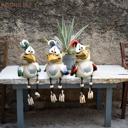 Garden Decorations Funny Chicken Garden Statues Sculptures Farm Art-backyard Decoration Ornament Novelty Courtyard Home Garden Decors 231129