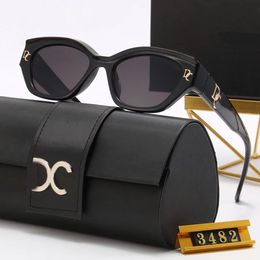 2023 Brand Design Sonnenbrille Frauen Männer Designer Gute Qualität Mode Metall Übergroße Katzenauge Rahmen Sonnenbrille Vintage weiblich männlich UV400