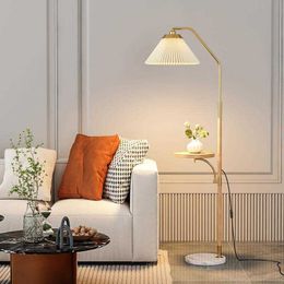 Floor Lamps Marble Floor Lamp Living Room Sofa Solid Wood Lighting Room Bedside Table Coffee Table Decoration Bedroom Vertical Table Lamp W0428