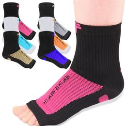 Women Socks 1 Pair Ankle Brace Sock Compression Support Pain Relief Foot Anti-Fatigue Sport Running Yoga