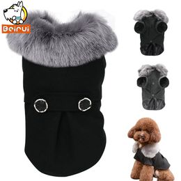 Dog Apparel Winter Clothes Pug Pet Cat Jacket Coat Hooded for Padded Puppy Small Medium Dogs Petsroupa cachorro 231128