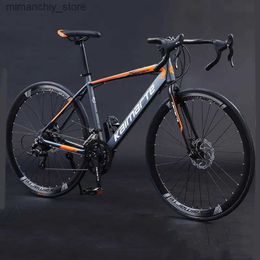 Bikes 700c Aluminium Alloy Road Bike 14/16 Speed Frame Gravel Racing Bicyc For Adults Doub Disc Brake MTB Racing Road Bicyc Q231129