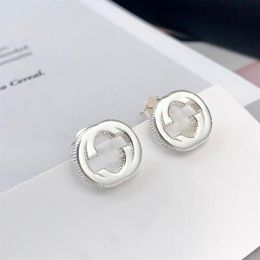 Stud Original Genuine 11 925 Sterling Silver Classics Retro Style High Quality Earrings Women Logo Glamour G Gift188K