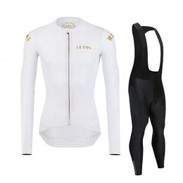 Cycling Jersey Sets Autumn Set Men LE COLING Bike Uniform MTB Bicycle Maillot Ropa Ciclismo Spring Clothing Long Bib Pants 231128