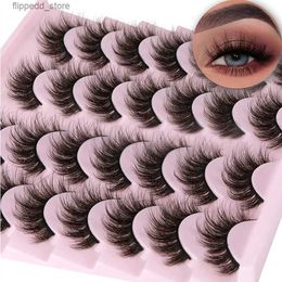 False Eyelashes 14 Pairs 3D Mink Lashes Faux Mink Fluffy Lash Soft Full Thick Wispy Eyelash Dramatic False Eyelashes Makeup Q231129