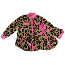 Family Matching Outfits Parenting Overcoat Baby Topcoat Pocket Long Sleeve Set Girls Clothes Leopard Suit Toddler Bodysuit MAMA S Outer wear Overall 231128