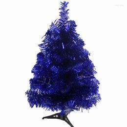 Christmas Decorations 60cm Encryption Tree With Feet Creative Blue Color For Decoration Artificial Desk Decor