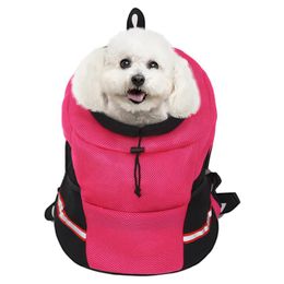 Carrier Dog Bag Cat Backpack Sport Nylon Striped Universal Pet Carriers Bags Soft Sided Dogs Accessories Portable Travel