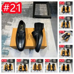 21 Model Genuine Leather Luxurious Men Shoes Spring Fashion Leather Men Loafers Flats New High Quality Designer Dress Shoes For Men Driving Shoes Size 38-45