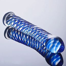 Bondage High quality Health glass private Bigsize fake penis sex toys butt plug anal toys strap on suction cup realistic crystal dildo 231128