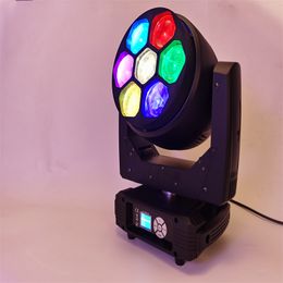 4pcs Super Brightness Beam 7x40w 4in1 RGBW LED Zoom bee Eyes Wash Moving Head disco party show Stage Lighting Equipment