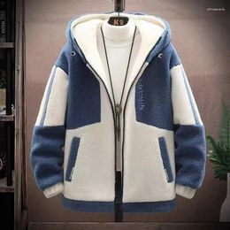 Men's Jackets Male Jacket Coats Oversized 8XL Style Casual Fleece Coat Men Outerwear Lamb Wool Streetwears Winter