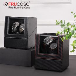 Watch Boxes Cases FRUCASE PU Watch Winder for Automatic Watches Watch Box USB Charging 231128