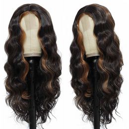 Long Deep Wave Full Lace Front Wigs Human Hair Curly Hair 10 Styles Wigs Female Lace Wigs Synthetic Natural Hair Lace Wigs Fast Shipping 513