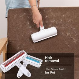 Pet Hair Remover Lint Roller Lint Remover and Pet Hair Roller in one Remove Dog Cat Hair from Furniture Carpets Clothing Pet Tool235P