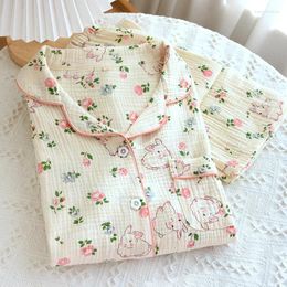 Women's Sleepwear Cotton Pyjamas Underwear Set 2023 Autumn Long Sleeve For Sleeping Women Pyjama Nightie Home Wear