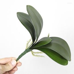 Decorative Flowers Phalaenopsis Leaf Artificial Plant Additional Material Flower Decoration Orchid Leaves Bride Wedding Decor