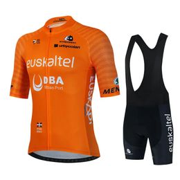 Cycling Jersey Sets Euskaltel Euskadi Set Summer Clothing Men Kits Road Bike Shirts Suit Bicycle Bib Shorts MTB Maillot 231128
