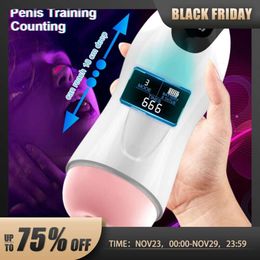 Sex Toy Massager Automatic Male Cup Vibration Blowjob Real Vagina Penis Oral Machine Toys for Man Adults