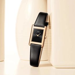 Women s Watches CARNIVAL Fashion Watch for Women Brand Luxury Ultrathin Square Leather Casual Girls Quartz Wristwatches Waterproof Reloj Mujer 231129