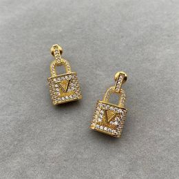 Fashion Designer Earrings Jewlery Womens Luxury Designer Earring With Box Letters Golden Party Wedding Gifts Mens D217064F256P