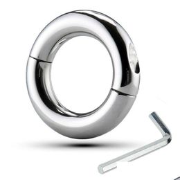 Other Health Beauty Items Other Health Beauty Items Male Round Extreme Heavy Metal Cockrings Stainless Steel Penis Ring Ball Stretch Dhyhk