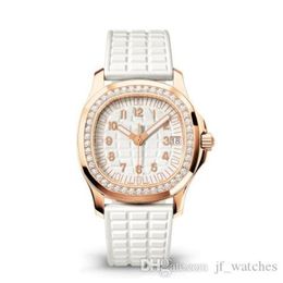 Moda na moda senhoras relógio de quartzo importado 35mm elegante quartzo rosa ouro diamante borracha relógio feminino à prova dwaterproof água mergulho watch4853882