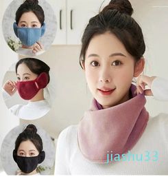 Scarf Lamb's Wool Women Winter Warm Fake Collar Scarf Plush Nose Snot Women Windbreaker Mask